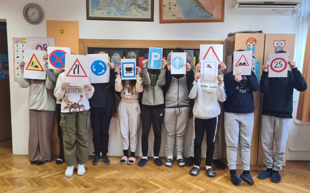 Prepoznaj, nacrtaj i oboji – prometni znakovi u akciji!