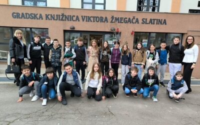 Posjet Gradskoj knjižnici Viktora Žmegača povodom obilježavanja Mjeseca hrvatskoga jezika