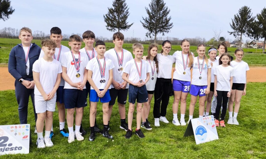 Dječaci iz 5. i 6. razreda prvaci županije u atletici!